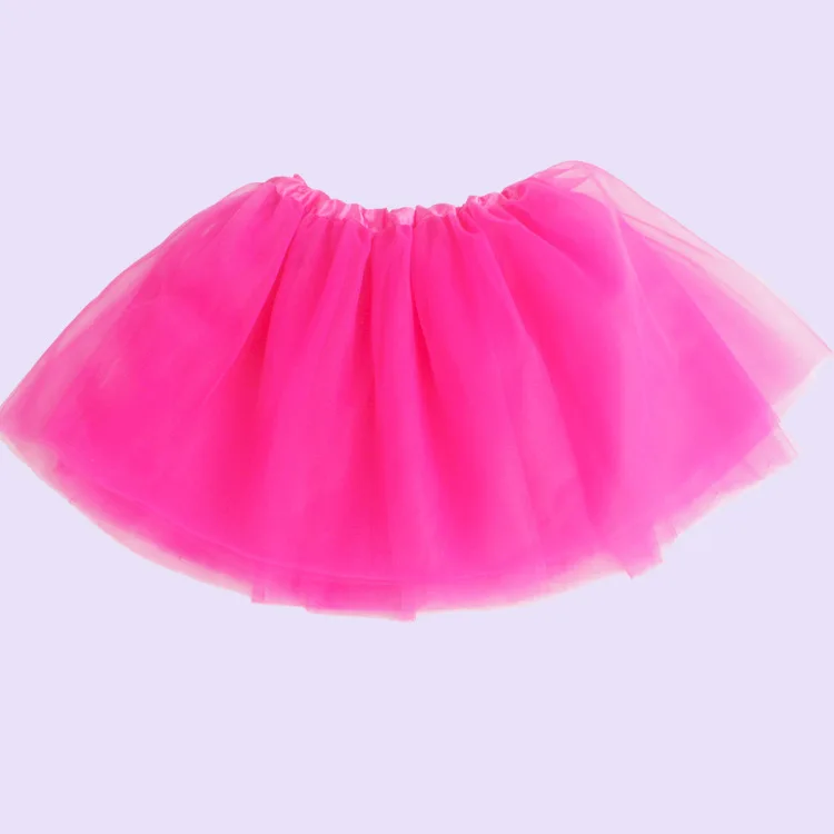 Jupe tutu élastique pour filles, vêtements de danse de Ballet, Mini jupe pour fête d'anniversaire, danse, 3 couches en Tulle pour enfants de 2 à 8 ans: Beige