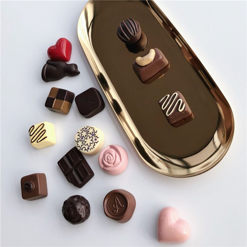 paste fridge magnet Simulation food chocolate refrigerator paste magnet candy room decoration paste note messages
