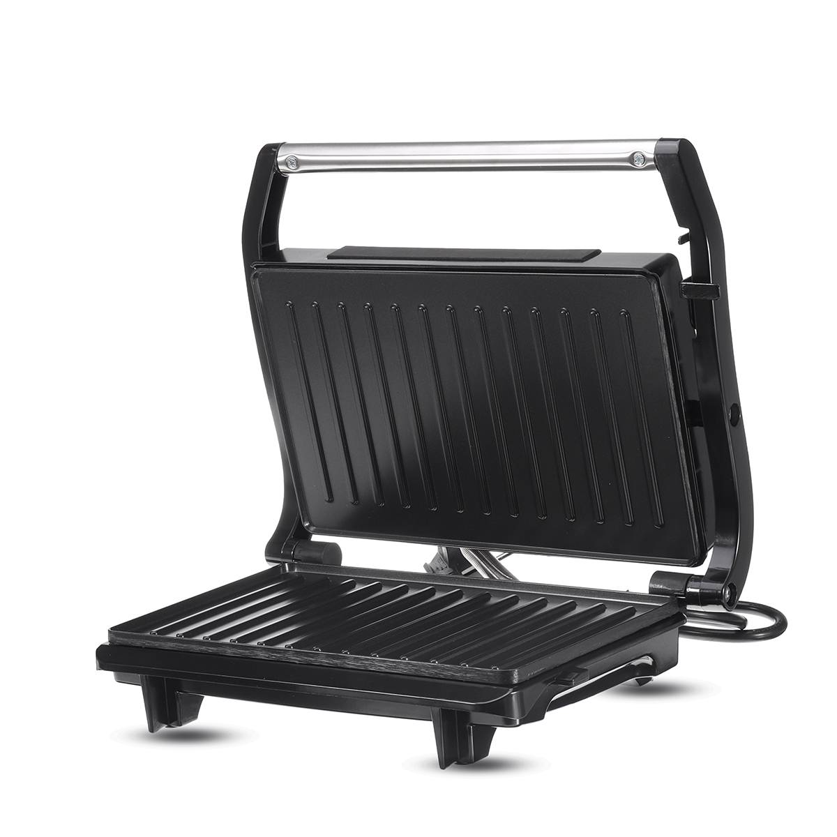 Elétrica sanduíche steak maker dupla torrada grill pan não vara waffle torradeira bolo máquina de café da manhã cozinha ferramentas 750w 220v-240v