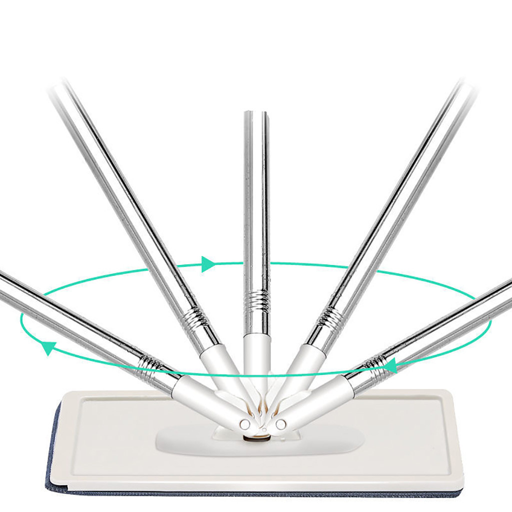 Exprimidor plano, trapeador automático mágico y cubo, para evitar lavarse las manos, paño de limpieza de microfibra, para cocina, piso de madera, mopa