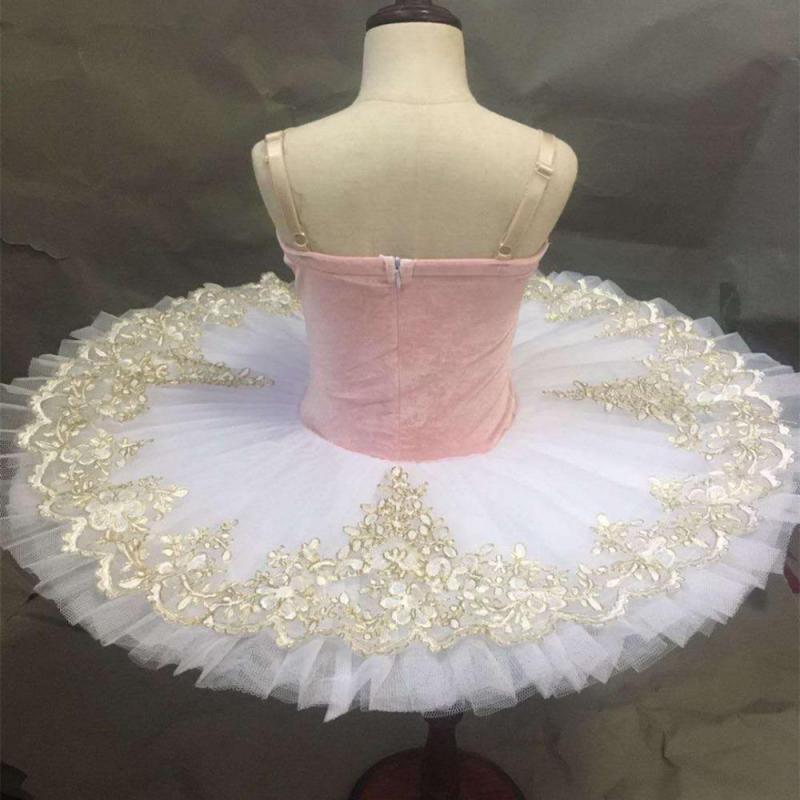 Pink Velvet Ballet Tutus Adult Women Children Kids Ballet Tutu For Girl Pancake Tutu Ballerina Party Ballet Costume