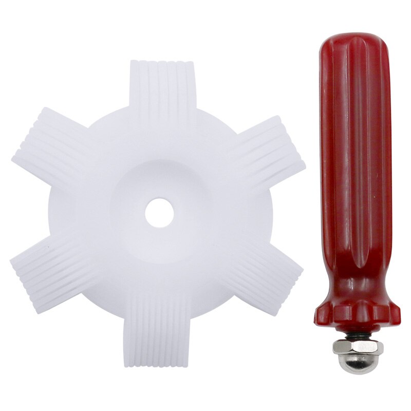 Car A C Condenser Radiator Evaporator Fin Straightener Coil Comb Plastic Handle Universal Cleaner Tool For Auto Cooling System: white