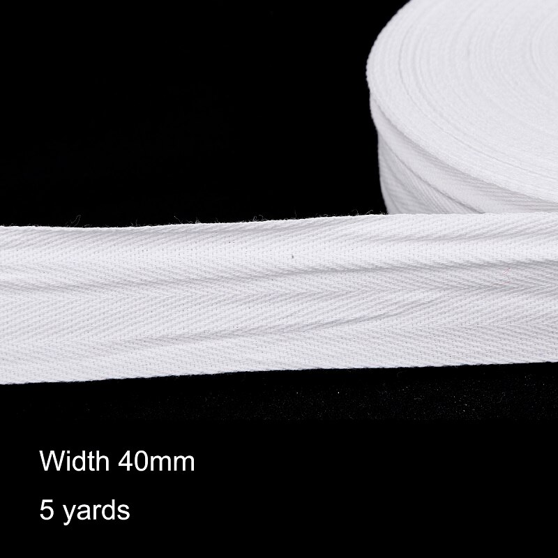 5 yards/lot hvit stropp bomullsbånd 10-50mm fiskeb... – Vicedeal