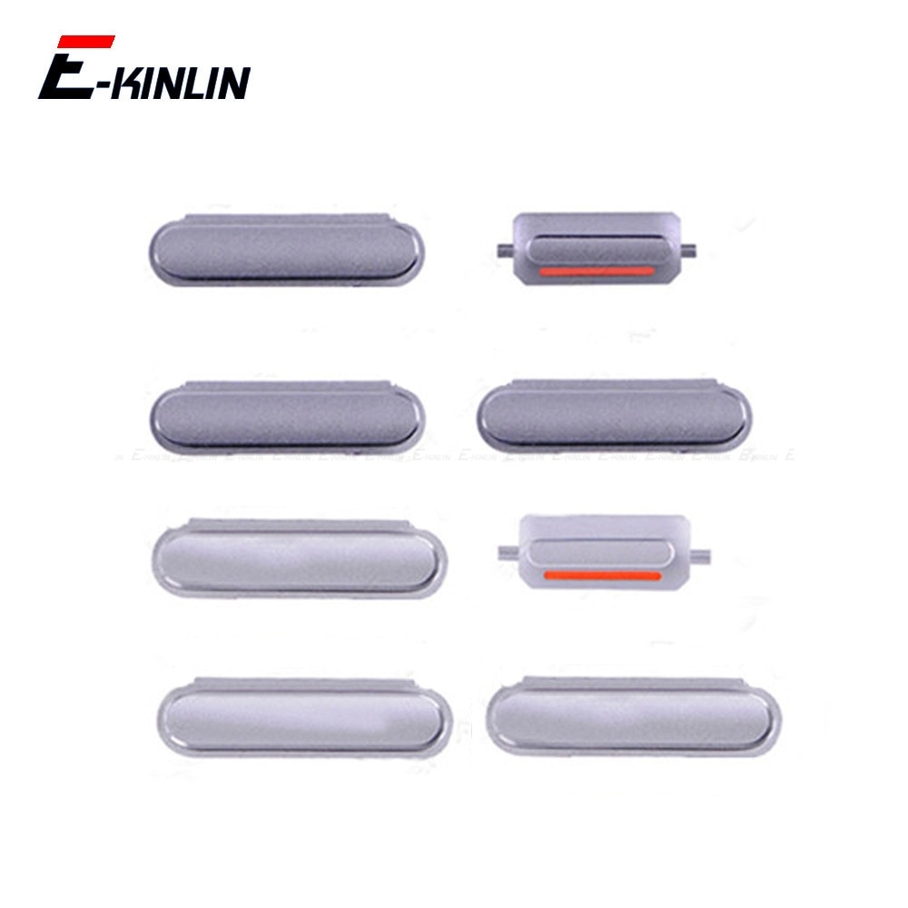 Gran venta botón lateral 4 en 1 para iPhone 6 6S Plus interruptor de volumen de bloqueo de encendido y apagado Botón de tecla silenciosa conjunto completo