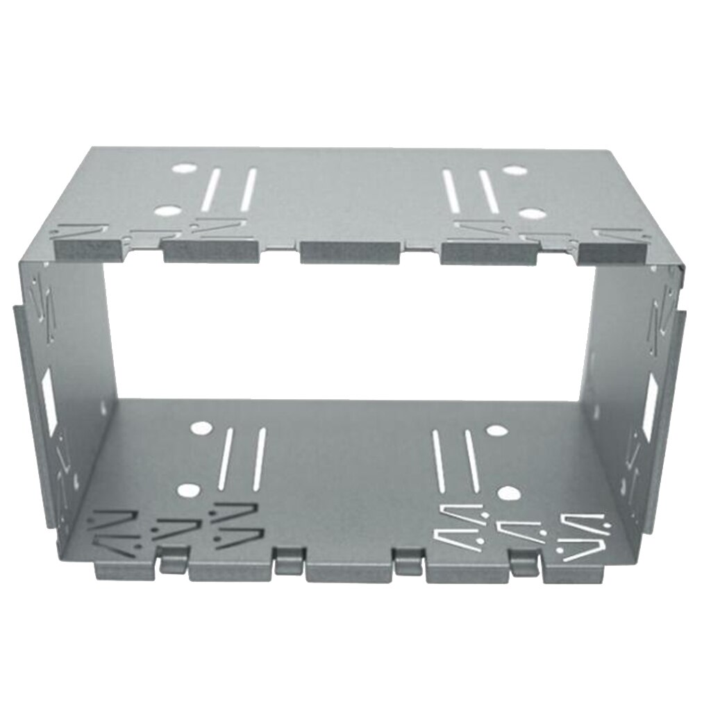 Universal Car Radio 2 Din Mounting Metal Installation Kit Fitting Cage Trim