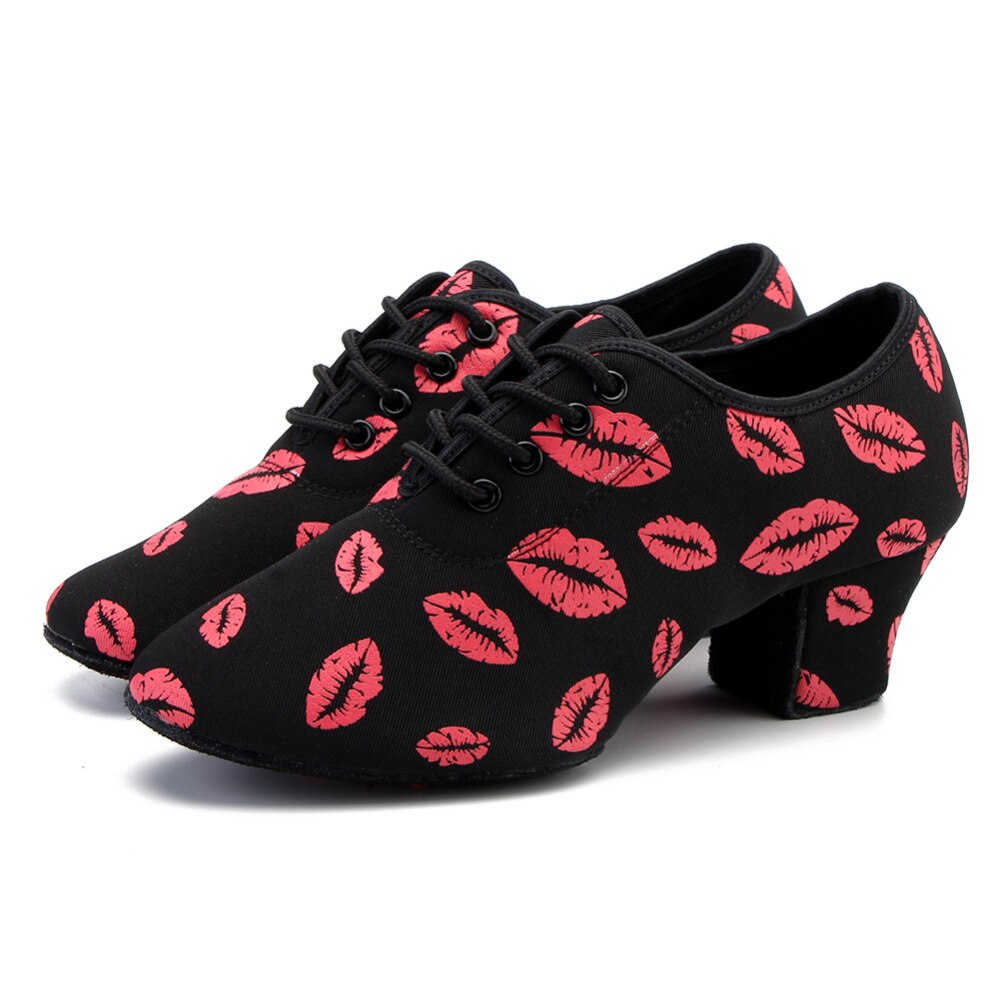 Brand Unisex Latin Salsa Tango Dance Shoes Modern Tango Ballroom Party 5cm Square Heels Women Girls Indoor Dancing shoes