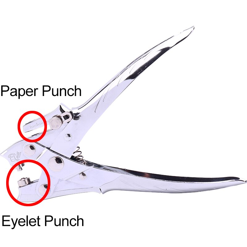 Máquina perforadora de papel, retenedor de Metal con etiqueta de ojal, cortador de papel, perforadora de agujeros para manualidades, suministros de encuadernación para álbum de recortes