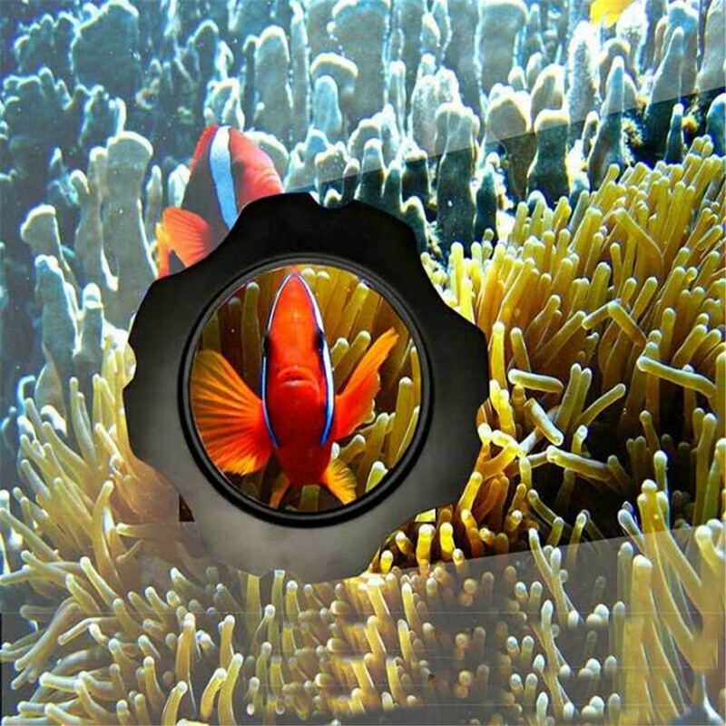 2 in 1 Aquarium Magnifier Magnetic Glass Cleaner Fish Tank Cleaner Scraper Up To 15Mm: Default Title