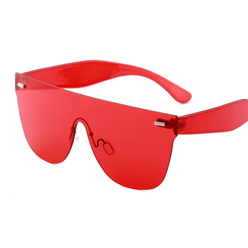 Naisten aurinkolasit trendituotteet oranssi sininen pinkki iso kehyksetön aurinkolasit naisten retro festivaali oculos de sol feminino