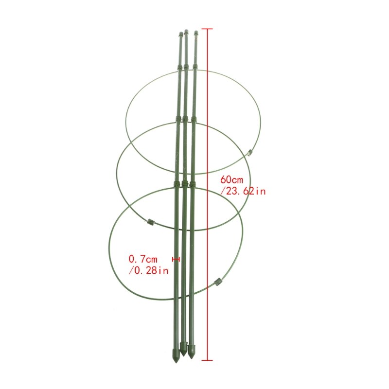 Garden Plant Support Climbing Plants 45cm 60cm Conical Trellis Supporter Frame: 60cm