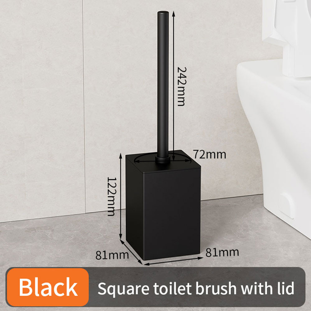 Luxus Wc Pinsel Metall Shell Wand-Wc-bürstenhalter Kein Totwinkel Hause Reinigung Werkzeuge Bad Zubehör: YELLOW
