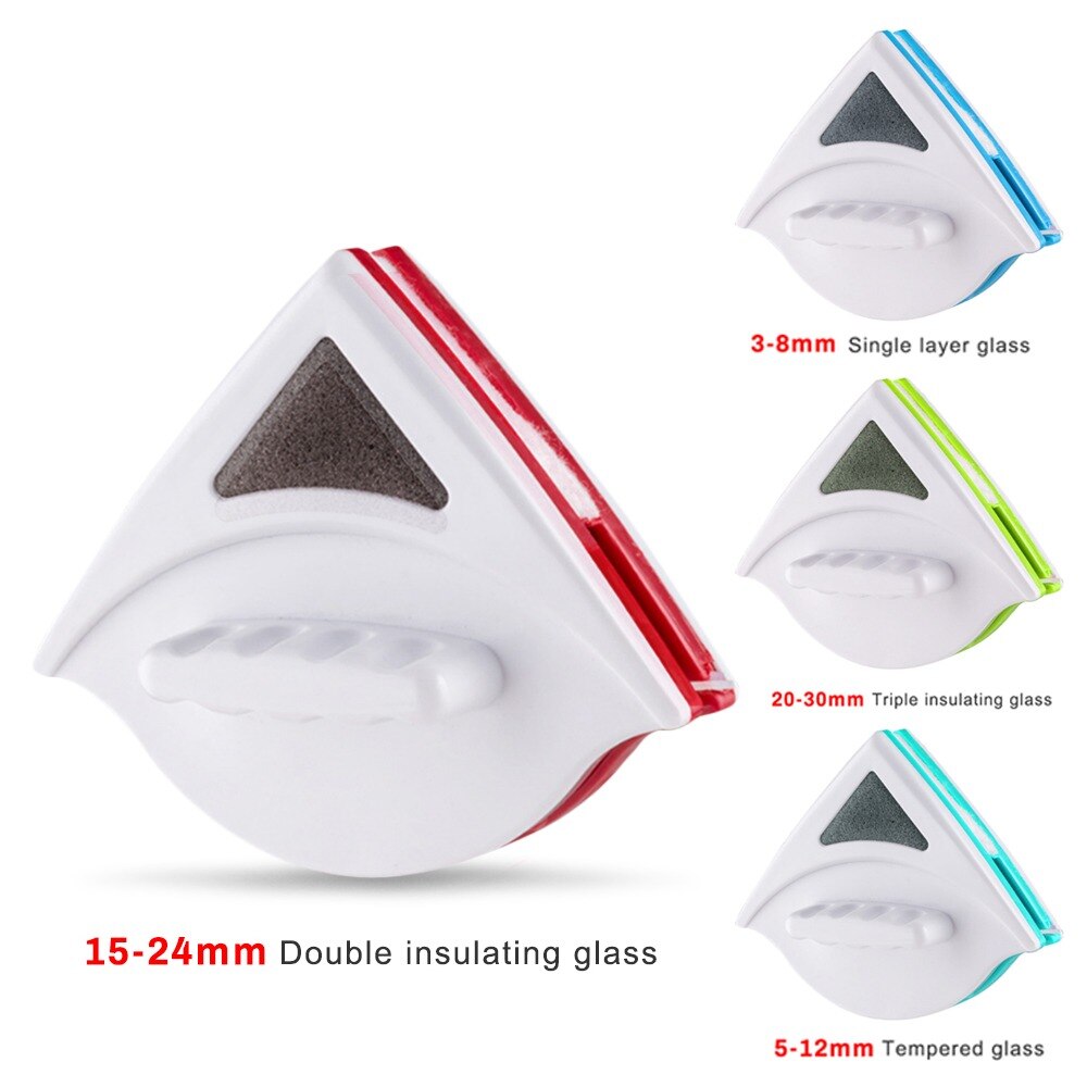 Lave-vitre magnétique Double face, brosse pour le nettoyage et l'essuyage des fenêtres et l'entretien de la maison