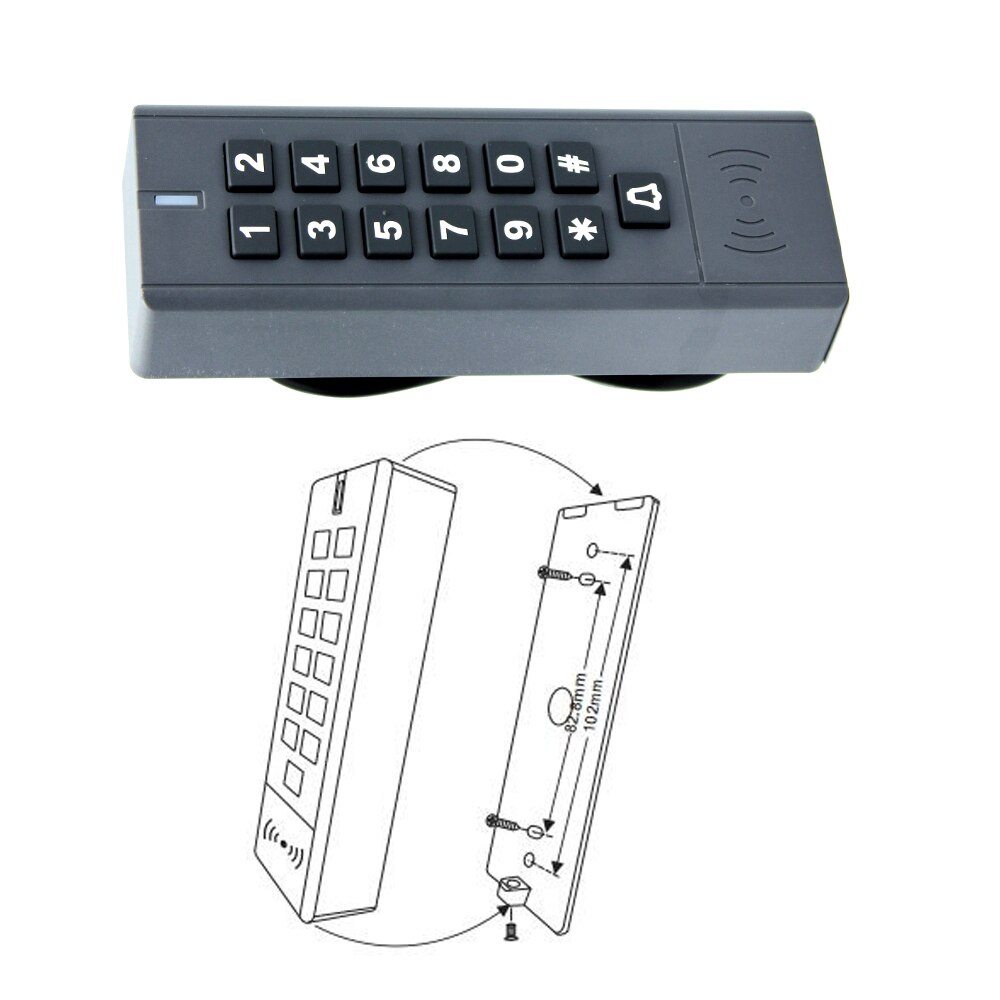RFID Access Control System Device Machine 1000 User Wiegand input and output 125Khz RFID Proximity Entry Door IP67 Waterproof