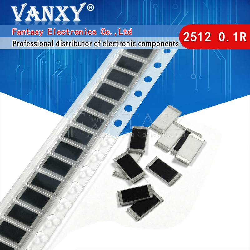 50 PIÈCES 2512 Résistance SMD 1W 1% 0.1R 0.1 ohm R100