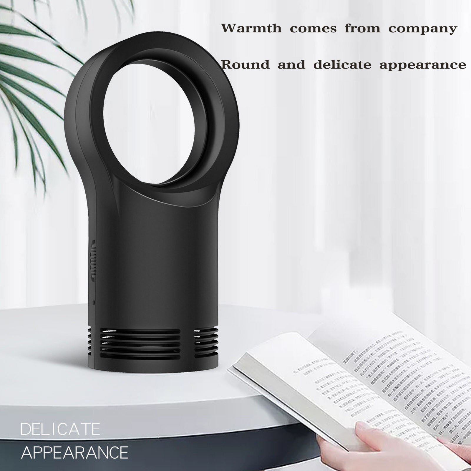 400W for Home Portable Heater Small Leafless Heater Electric Fan Handy Air Heater Warmer Fan EU Plug
