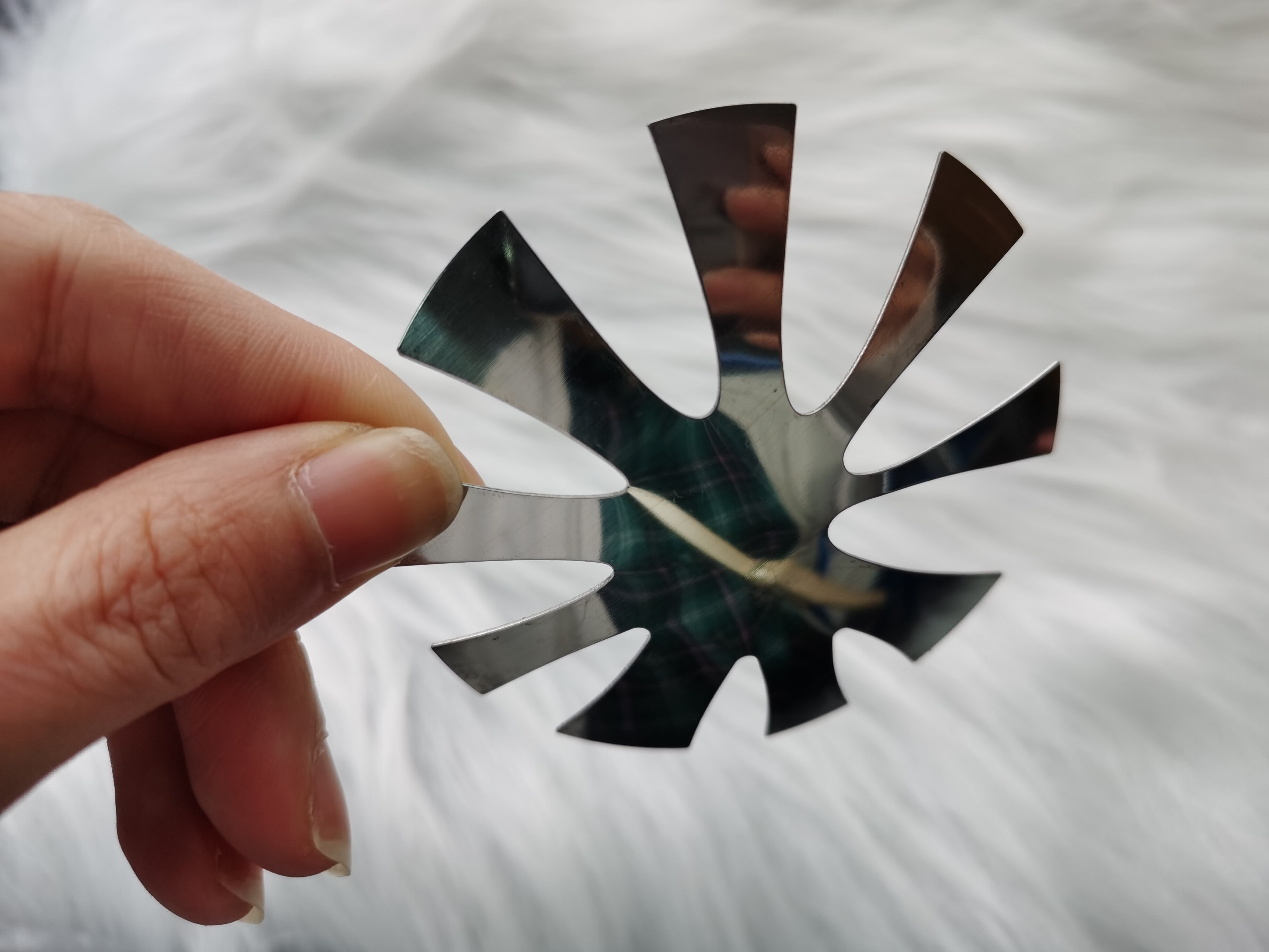 9 Shapes/pc French Style Nail Stainless Steel Plates Model Polishing Manicure DIY Tools Salon Crystal Nail Template C10