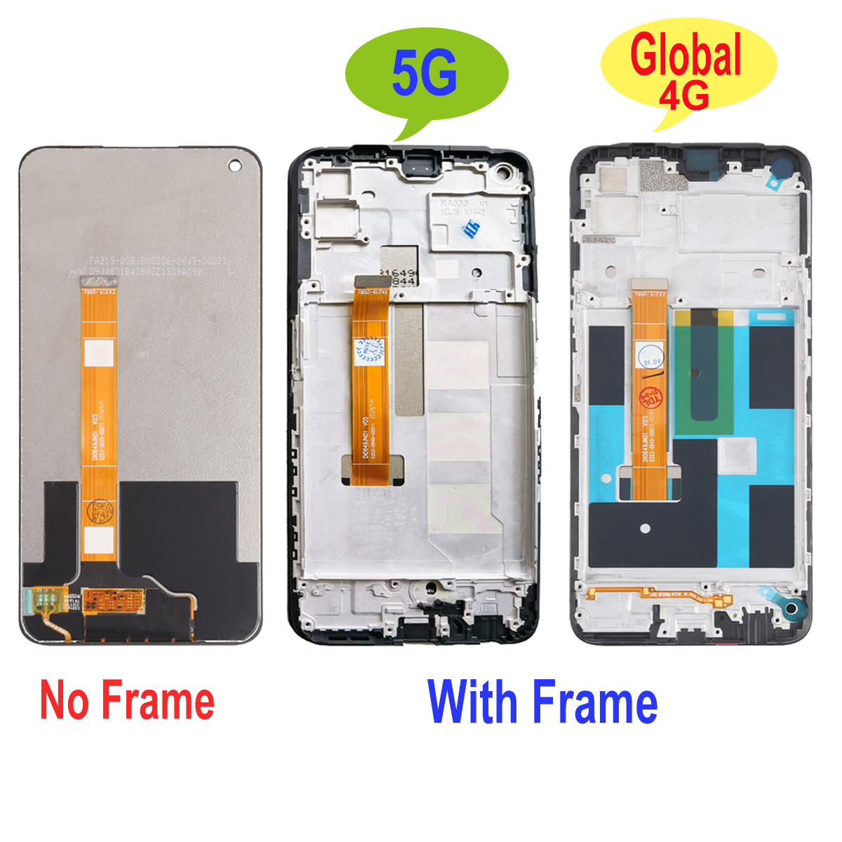 Original Display 6.5" For Realme 7 5G RMX2111 RMX2155 LCD Display Touch Digitizer Screen Assembly Replacement