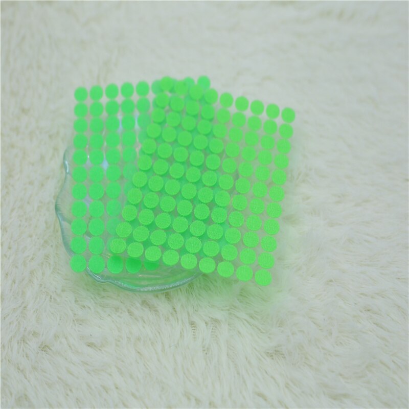 10mm Velcro Colorful Self Adhesive Fastener Dots Strong Glue Magic Tape Sticker Disc Round Coin Hook Loop DIY Accessory 99Pairs: Green 99pairs