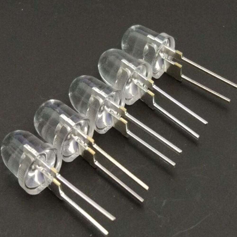 20PCS/LOT 8mm Through Hole 0.5W 940nm 15 Degree IR LED Infrared Emitting Diode invisible light use for aerospace