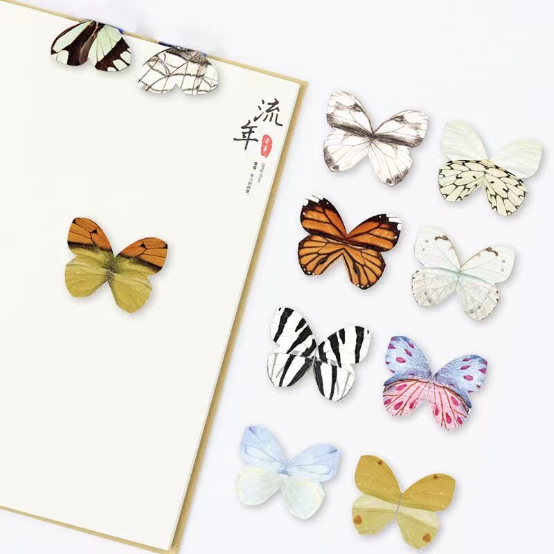 4 Stks/pak Kawaii Bookmark Set Mooie Vlinder Magnetische Bladwijzers Marker Van Pagina Boek Clip Voor Student School Briefpapier