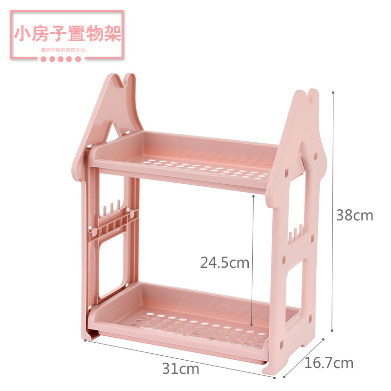 Shampoo Holder For Shower Organization Bathroom Shelves Storage Rack Over The Toilet Cabinet Bathroom Accessories Organizer: Pink 2