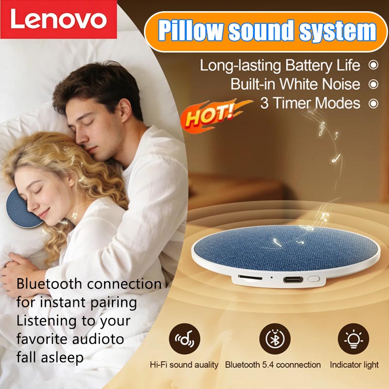 Lenovo Pillow Side Sleep Aid Speaker Ultrasone slaap-hulp speaker Hoge dynamische geluidskwaliteit Butterfly Bluetooth speaker
