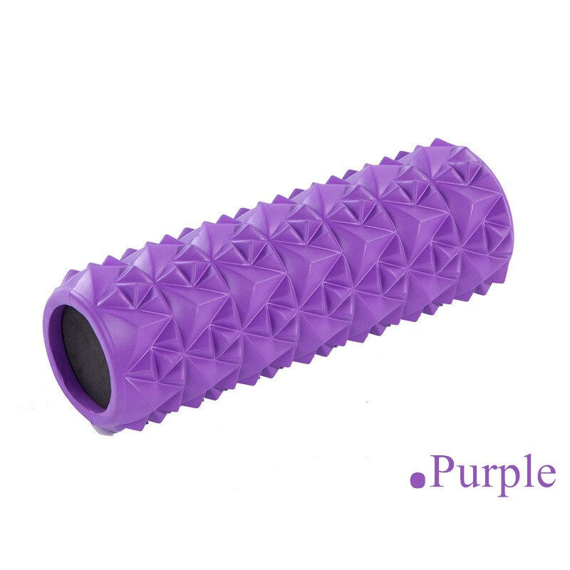 Yoga blok høj densitet dybt væv eva pilates foam roller massager muskel massage myofascial trigger release fitness udstyr: Lilla