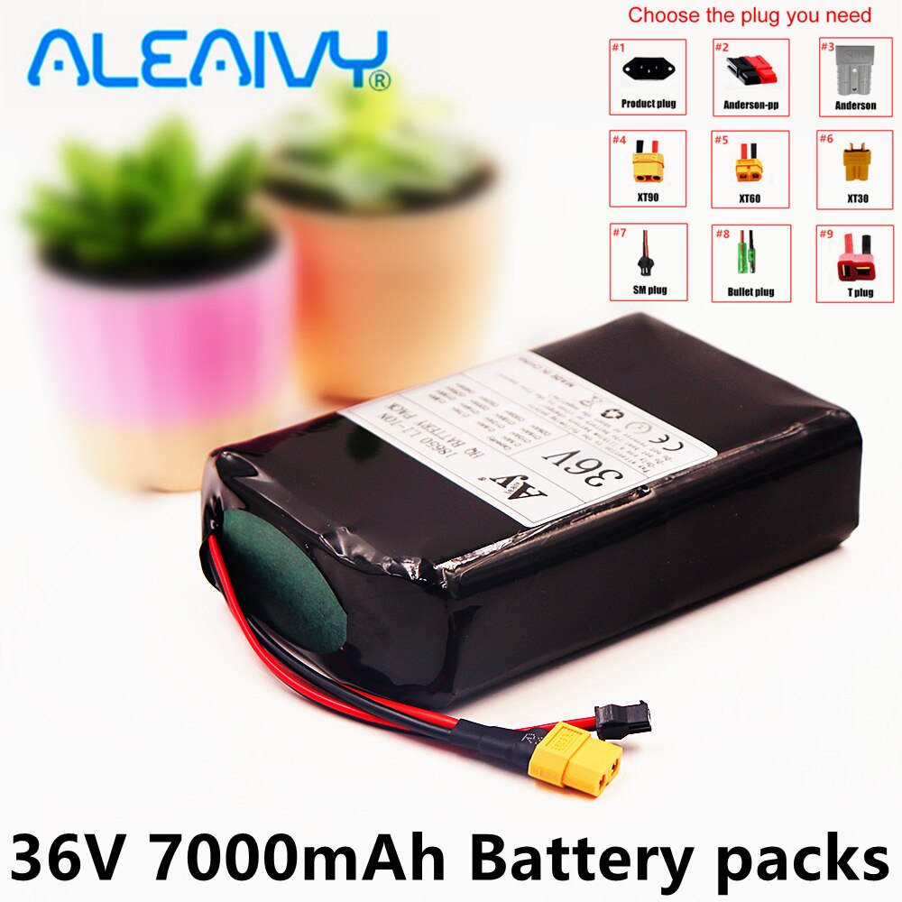 36V Battery 10S2P 36v Lithium ion Rechargeable Batteries 7000 mAh 7AH battery for Electric Self-Suction Hoverboard Unicycle