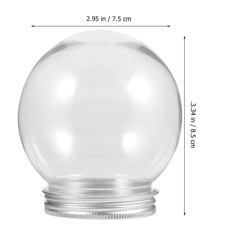 10 sztuk 150/270/300ml DIY kula śnieżna pusta kula wodna plastikowa butelka w kształcie kuli świąteczne rekwizyty robić robienia: Złota