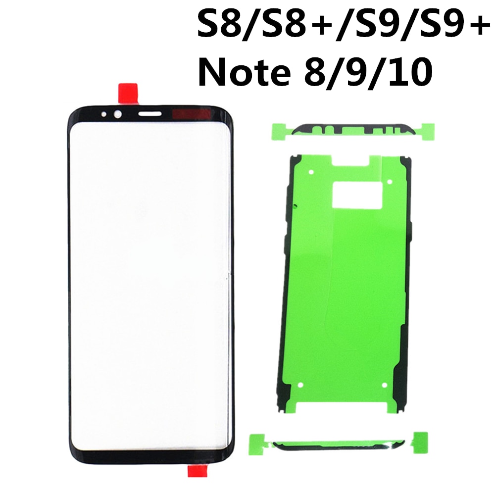 For Samsung Galaxy S8 S9 S10 Plus S8+ S9+ Note 8 9 S10e LCD display outer touch panel screen glass replacement Front Glass Lens