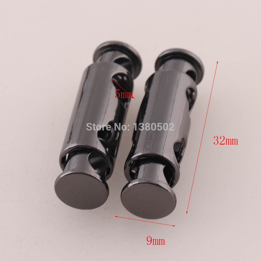 10pcs Gunmetal alloy Cord Locks Toggles Drawstrings Elastic Cord End Adjuster Stopper for Clothes Garment bag accessories: B