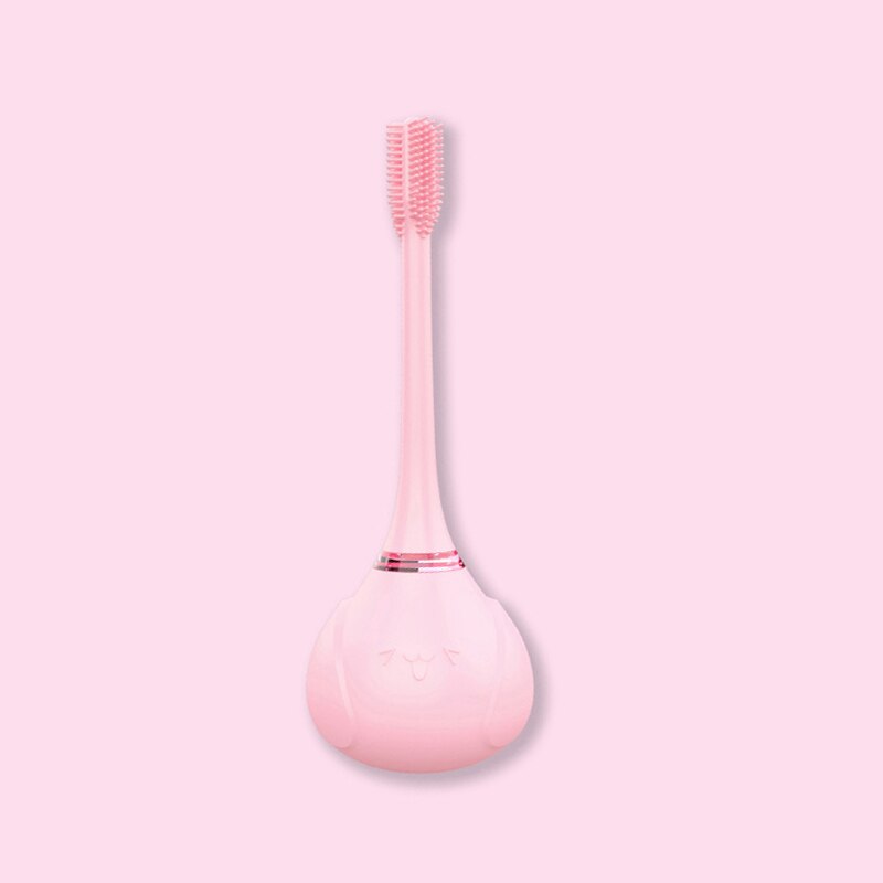 Rechargeable USB Electric Tooth Brush Ultrasonic TeethBrush 360 Degrees Toothbrush for Children Adult: Pink for Children