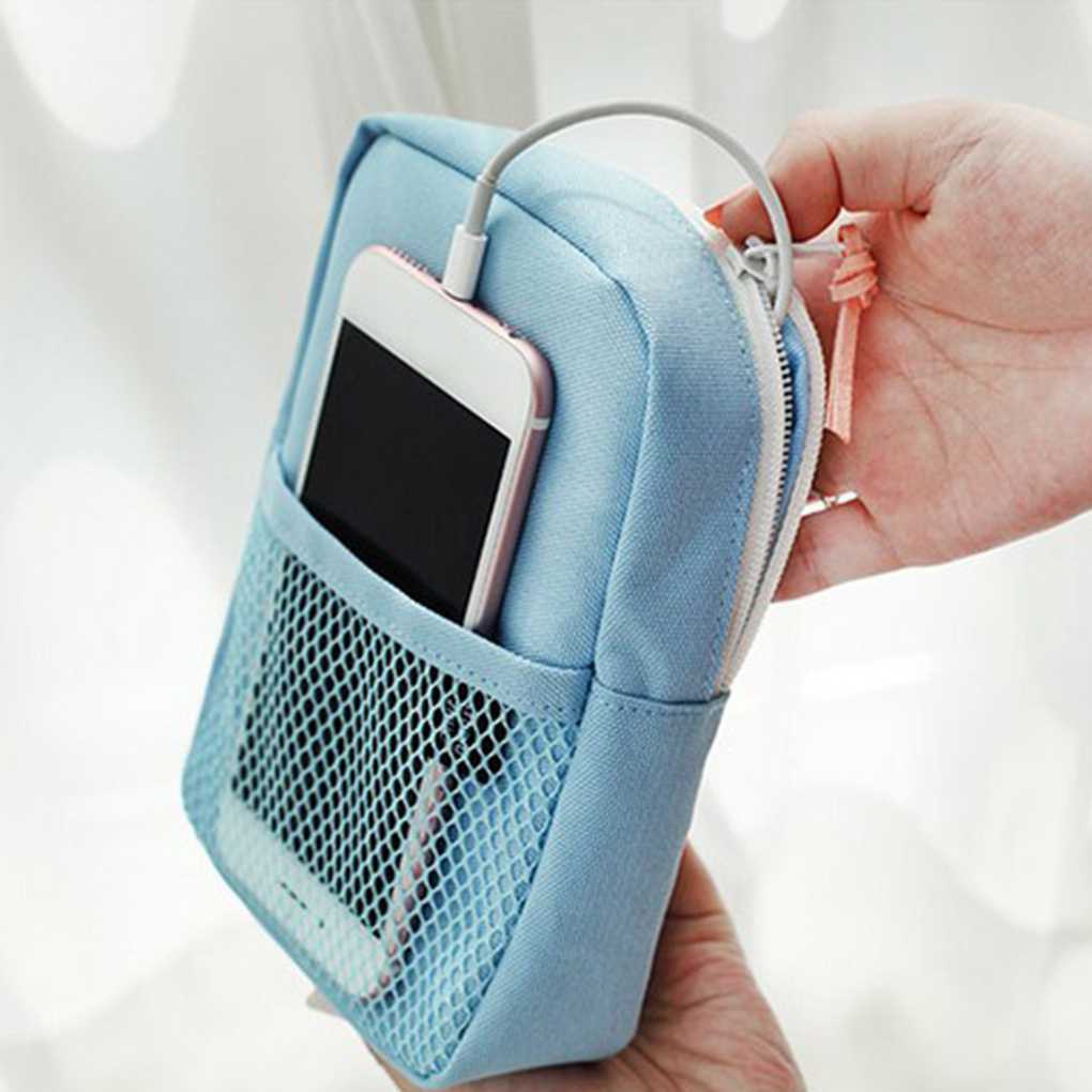 Travel Gadget Organizer Bag Portable digital cable bag Electronics Accessories Storage Carrying Case Pouch for USB power Bank