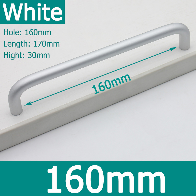 2pcs Length 64 96 128 160 192 256mm 303-Type Cabinet Handles Kitchen Door Handle Drawer Knob Aluminum Alloy Wardrobe Door Handle: Amber