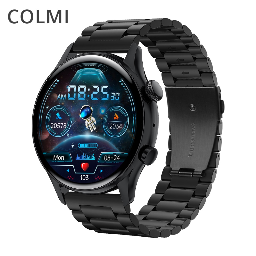 Colmi I30 Vlaggenschip Smartwatch Mannen 1.36 Inch Amoled 390*390 Scherm Ondersteuning Altijd Op Display Smart Horloge IP68 Waterdicht