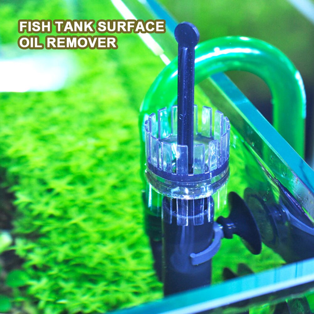Removedor de aceite de acuario de plástico ajustable, herramienta de limpieza de purificación de superficie de agua, accesorios de suministros para mascotas