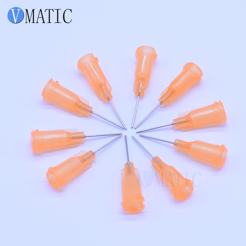 100Pcs 0.5&#39;&#39; Luer Lock Glue Dispensing 23G Needles Tip 1/2 Inch