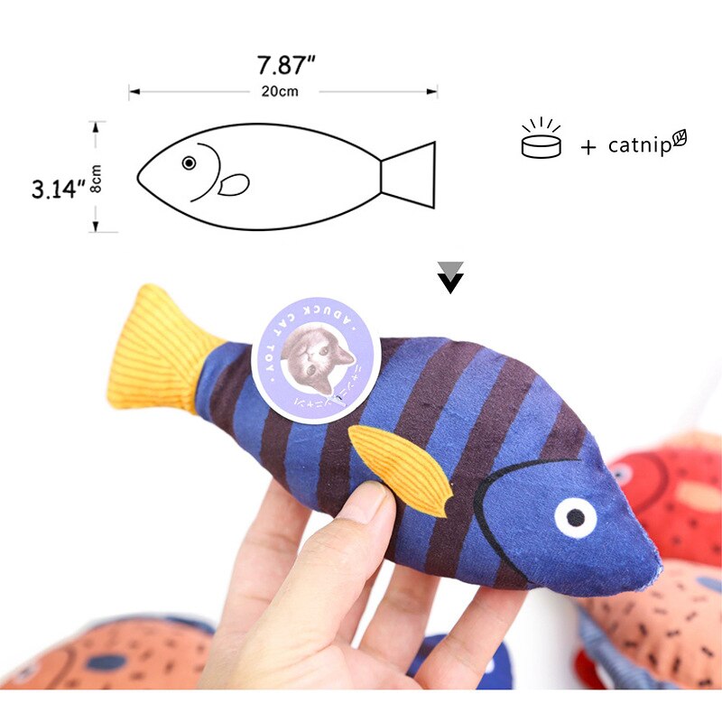 Juguete Floppy con forma de pez gato, juguete interactivo con forma de pez, amigo, gato, juguetes para gatos: Cat Toy B 1Pc
