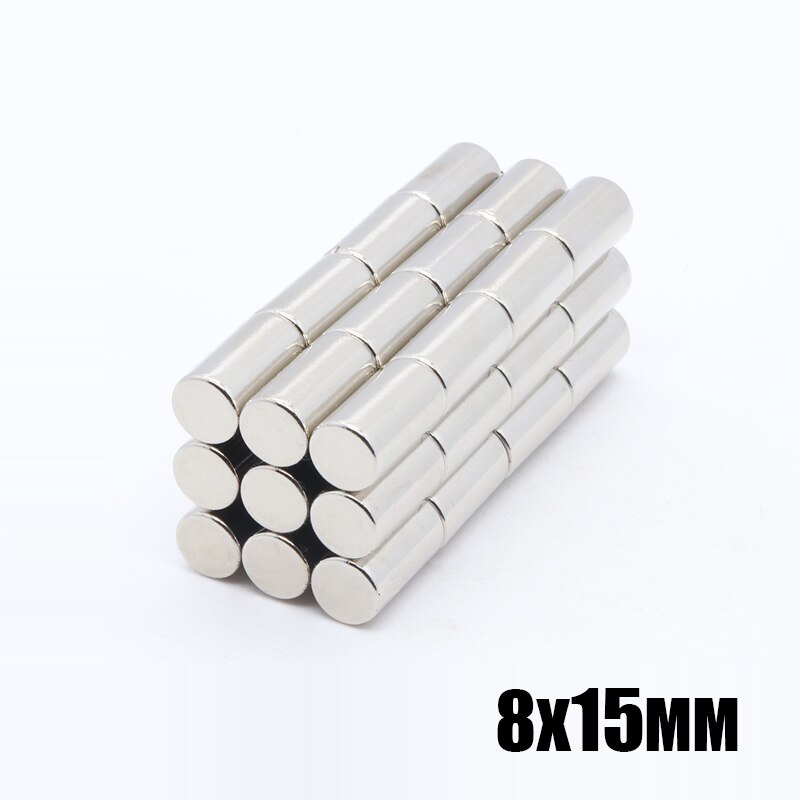 50 stuks 8x15mm Mini Kleine N35 Magneet 8*15mm Neodymium Magneet Permanente NdFeB Super Sterke krachtige Magn 8*15mm