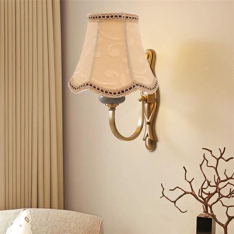 1Pc Retro Doek Lamp Fittings Cover Doek Lampenkap Vloerlamp Accessoire Stof Lampenkap Hanglamp