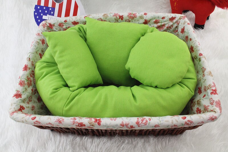 Newborn Photography Props Baby Breathable Donut Pillow Prop + 3 Color Modeling Pillows 0 - 3 Months Posing Pillows All Season: Green