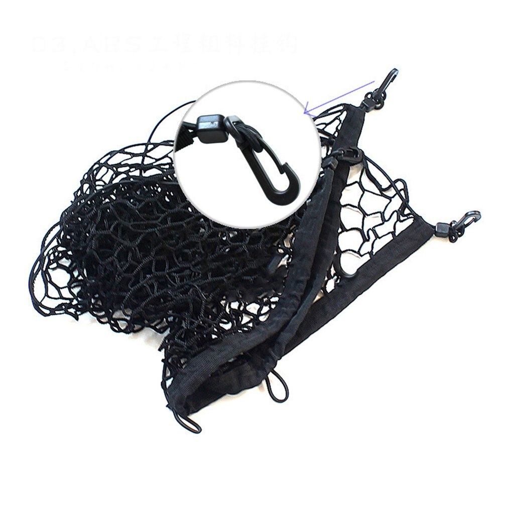 90*30 car trunk net bag luggage net car storage net storage bag Mesh Cargo Net Hook Pouch Holder for Bag