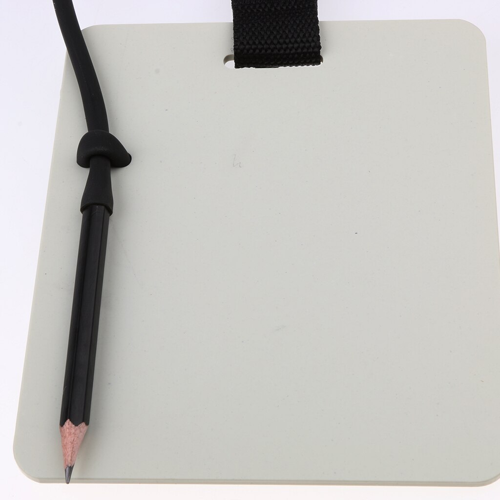 Underwater Writing Slate Scuba Dive Write Board With Pencil 15.4 X 12.7cm