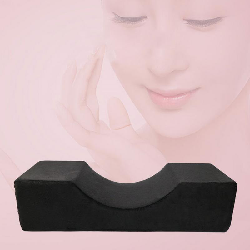 Enkelt verktyg flanell ögonfransskudde salong använd memory foam hals special ympning ergonomisk förlängning kurvstöd stativ