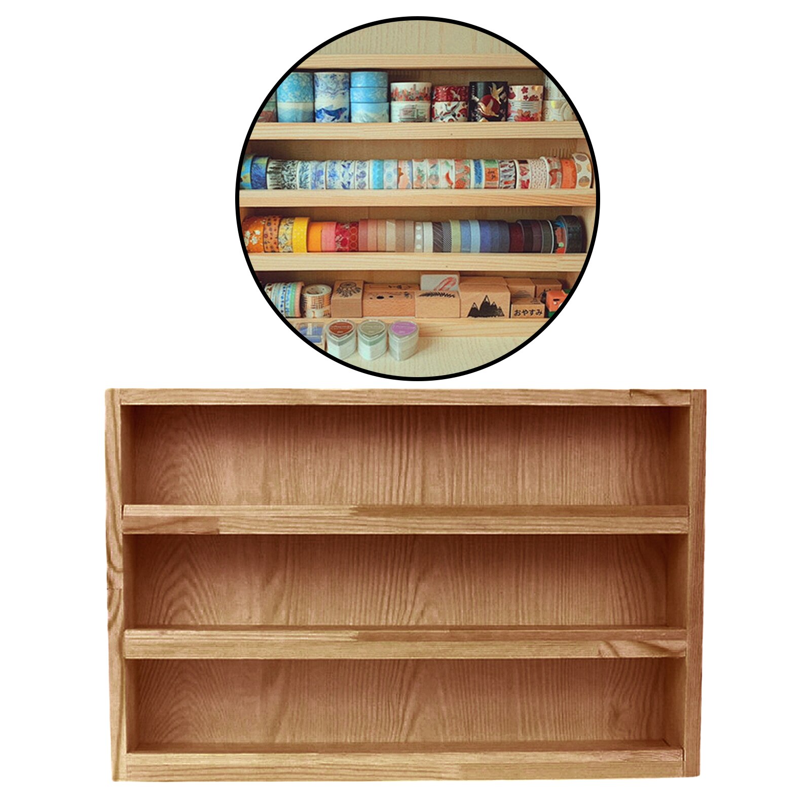 3 cravatte cremagliera di archiviazione desktop mini libreria da tavolo file nastro titolare marrone