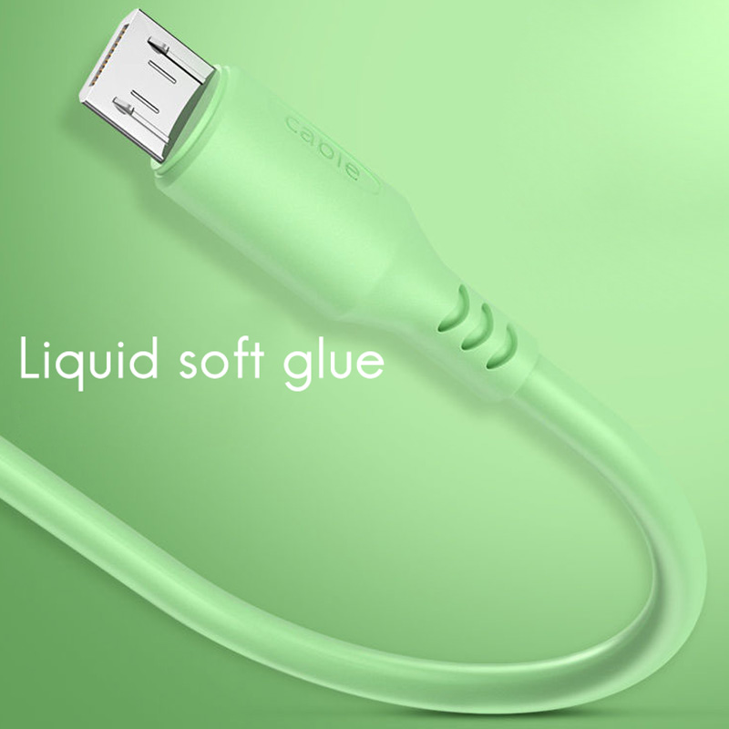 Color Liquid Silicone Data Cable 1.8M Suitable For Microphone USB Cable Fast Charging USB Phone Adapter Data Cable