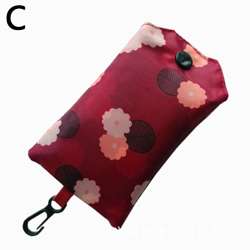 1 pz borse pieghevoli per la spesa per la spesa borsa per la spesa riciclabile borsa per la spesa lavabile ecologica resistente: C