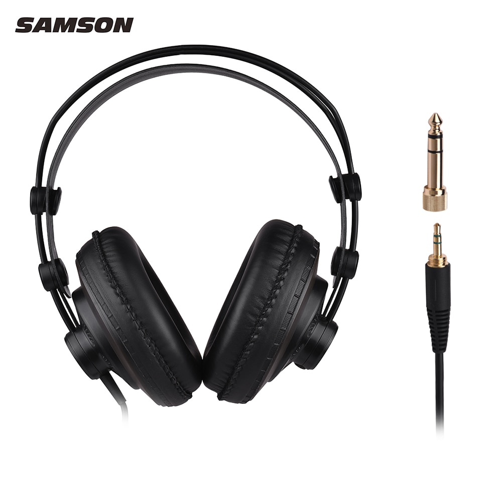 Samson Sr850 Professionele Monitor Headset Brede Dynamische Semi-Open-Back Studio Referentie Hoofdtelefoon Voor Muzikant Dj Muziek Spel