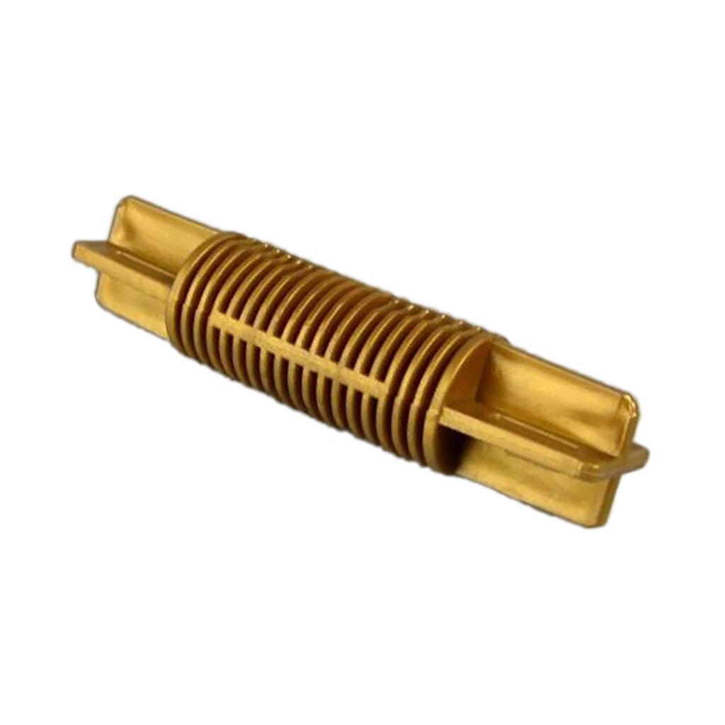 5Pieces Plastic Bay Corner Joint Elbow for 26mm or 28mm Diameter Window Curtain Pole Rod: Golden