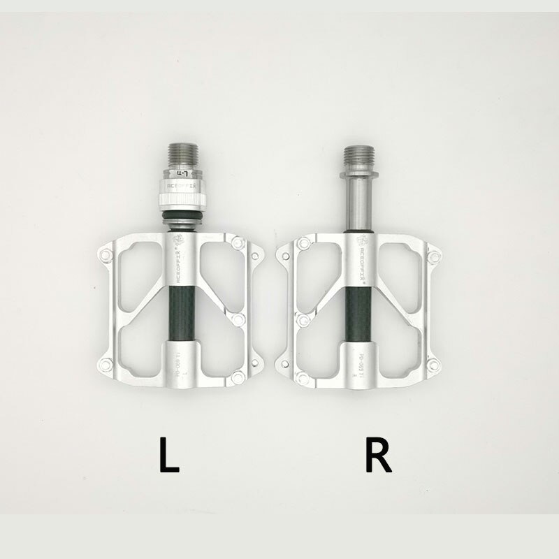 Aceoffix – pédale de vélo pliable MKS pour Brompton, axe Ti 3, roulement en alliage de titane, dégagement rapide, 412: left QR silver
